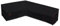 Turtle Life Housse de canapé de jardin en forme de L - Imperméable - Pour canapé d'angle - En forme de L - Noir - En forme de L - 228 cm + 300 cm (droite)