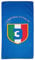 LIGUORO SHOP Strandtuch Neapel Champion d'Italia Tricolore 3° Schild aus Mikrofaser 180 x 90 cm, Schwimmbad Strand Fußball