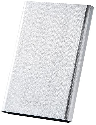 RPixc Portable 2TB USB3.1 External Portable Hard Disk for PC, Mac, Desktop, Chromebook (2TB, Silver-B)