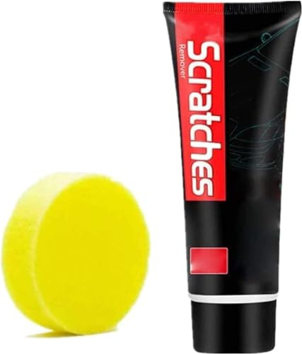 Scratch Free Stove Top Scratch Remover,100ML Glass Ceramic Stove Top Cleaner,Multipurpose Cooktop Cleaner with Sponge