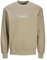 JACK & JONES Herren Jorvesterbro Sweat Crew Neck Noos 12241694,Silver Sage,S