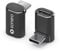 Sonero USB-C Stecker auf 90° Winkel USB-C Buchse (1er), Adapter, 40Gbps, 240W, 8K60Hz, Aluminium Gehäuse, schwarz