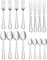 AckMond 16-Piece Cutlery Set, Stainless Steel Western Knife and Fork Sets, Mirror Polish Flatware Set, Knife Fork Spoon Dersert Spoon for Home Resturant Use, Service for 4