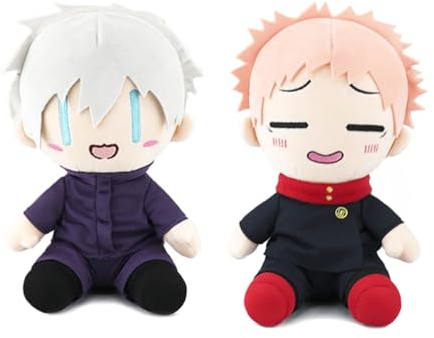 Xinchangda 2pcs Gojo Satoru/Itadori Yuji Kissen Soft Figur Anime Charakter Weiches Kopfkissen 20cm Home Deko-Kissen Sofa Dekoration Sofa-Kissen