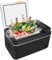 eklipt 30L Car Refrigerator, Portable Compressor Car Fridge Freezer 12/24V DC and 100-240V AC Electric Cooler with 4 Fresh & Freeze Modes for Camping, Road Trip, Picnic, Cool Box, Down to -20℃