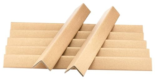 Eckenschutz Kantenschutz 100 stabile Kantenschutzleisten aus Pappe, 4 cm x 4 cm x 10/40/50/90/120 cm, verstärkte Eckenschutzstreifen für Paletten für Transport von Versandkartons, Verschiebeschäden, K