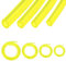 Benzinschlauch Kraftstoffschlauch Gelb Transparent Ölschlauch (2×3.5mm, 2.5×5mm, 3×5mm, 3×6mm) für Kettensägen Gebläse Hochdruckreiniger 1.5M 4 Stück