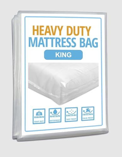 Heavy Duty Reusable Mattress Storage Bag - Reliable For Moving And Secure Storage (King)