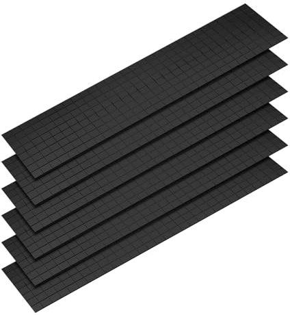 QUARKZMAN 2880pz Specchio Adesivo Mosaico Piastrelle, 5 x 5 mm Mini Quadrato Acrilico Piastrelle Palla Discoteca Adesivo per Creare Decorazioni Artigianali Piastrelle, Nero