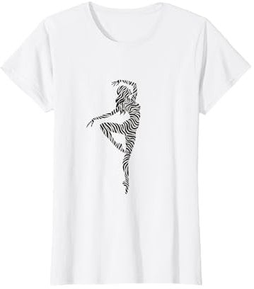 Ballet Dancer Zebra Ballerina Dance Women Girls Animal print T-Shirt