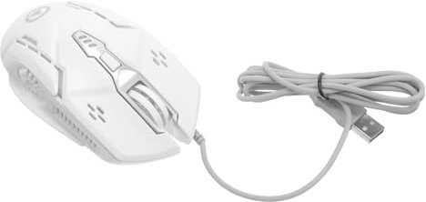 HOMOCONO Ratón USB Silencioso para Ordenador Portátil Ratón con Cable Botones Programables Retroiluminación Led para Accesorios De Pc