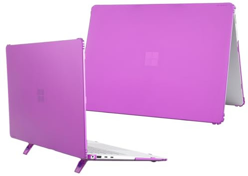 mCover Nur kompatibel mit Microsoft Surface Laptop 7 (Modell # 2037) Windows PC mit ARM CPU und AI-Powered Copilot+ (nicht für andere Surface Modelle geeignet), Violett
