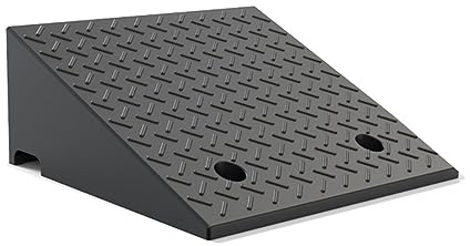 Rampe de seuil en caoutchouc pour hauteur de 10 à 20 cm, rampe de trottoir pour fauteuil roulant de maison, porte, marchepied, voiture, moto, vélo.