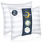 COZSINOOR Kopfkissen 80x80 2er Set mit 1400g Kissen Füllung pro Kopfkissen, Kissen 80x80 2er Set mit Doppelte Hohlfaser, Schlafkissen für Allergiker für Seitenschläfer, Rückenschläfer, Bauchschläfer