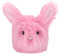Depesche 13262 Snukis - Kuscheltier Hase in Rosa, mit langen Ohren, ca. 18 cm großes Plüschtier mit weißem Schwänzchen