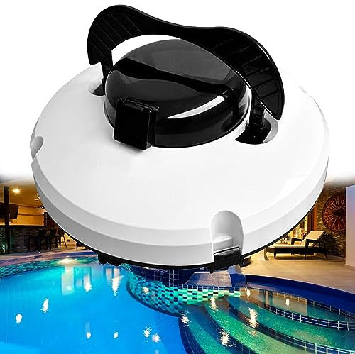 Robot automatico per la pulizia della piscina, piccolo robot per la pulizia della piscina interrata e fuori terra, con 3 modalità per pavimenti, pareti e linee d'acqua