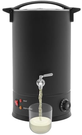 Tagtuell Horno eléctrico de cera de 15 L, 1800 W, para velas, olla de fusión de cera con olla antiadherente, kit de fabricación de velas para derretir cera, agua hirviendo
