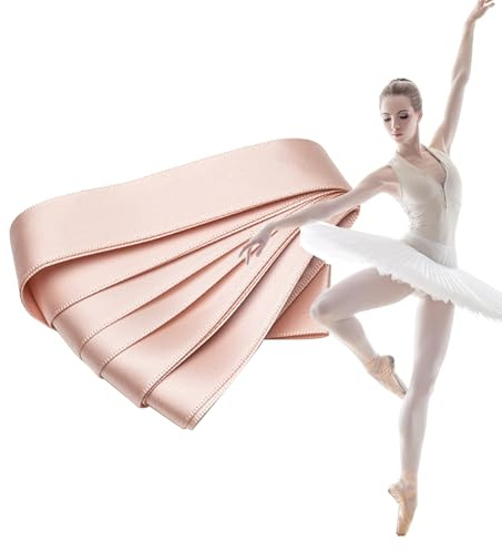 Ballett Satinbänder für Spitzenschuhe, Beinbänder Für Tänzerinnen, Hautfreundliche Fussbekleidung Zum Annähen Für Mädchen Frauen Männer Training Studio Bühnenauftritt Indoor