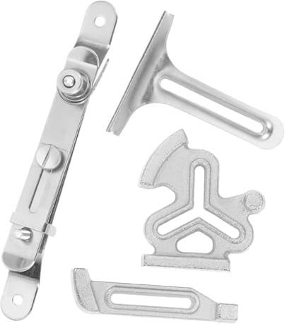 LOLIPPYY Robuste Metall Nähkantenführung Satz mit 4 Nählinealen Präzises Nahtmaß Nähzubehör für Nähmaschine Patchwork und Quiltarbeiten