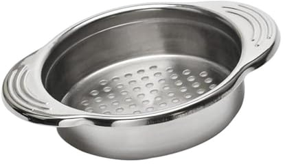 wueiooskj Stainless Steel Drainer Sieve Helps Extract Liquid Easily with Can Tin Strainer Keeps Hands Clean While Draining Foods Tuna Sweetcorn Strainer Can Tin Food Drainer