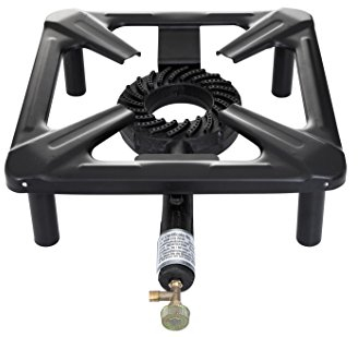Paella World International de gas Taburete Eléctrica, Pequeño sin Seguridad de encendido, Negro, 30 x 30 x 14 cm