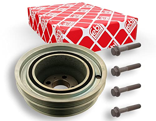 febi bilstein 33815 Riemenscheibe (entkoppelt) für Kurbelwelle, mit Schrauben, 1 Stück