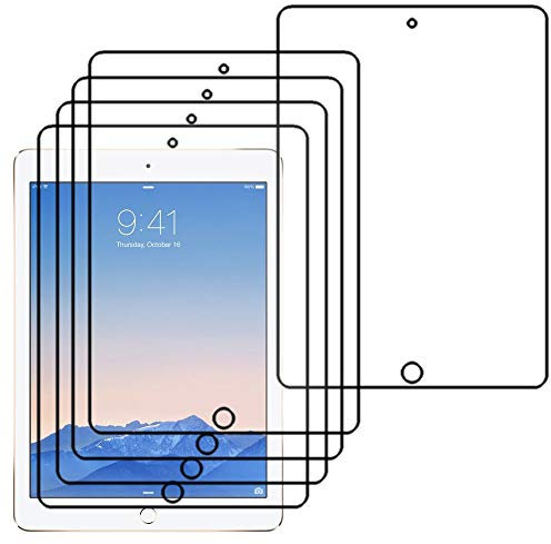 ebestStar - Pack x5 Film Protection Compatible avec iPad Air 2, iPad 6 Apple Protecteur d'écran Plastique Souple Anti-Rayures [Appareil: 240 x 169.5 x 6.1mm, 9.7'']