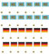 Juvale Landflaggen – Mini-Flaggen für Innen und Außen Dekoration Desk Flag Bavaria and Germany