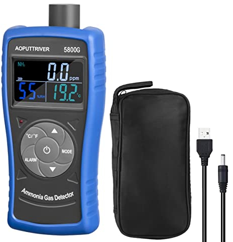 AOPUTTRIVER AP-5800G Ammoniak-Gas-Detektor, Tester-Monitor, Particle Detector Professional Meter für Industrie, Haushalt, Fabrik,Luftreiniger Qualität, Dekoration, Umwelt