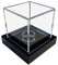 LL-Golf Kleine universal Acryl Vitrine 6x6x6cm / Showcase / Display Case / Schaukasten mit schwarzen Samt für Mineralien, Fossilien, Steine, Modelle, Minifiguren, Uhren, Schmuck, Münzen, Medaillen