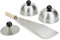 Burger Set für perfekte Burger von Feuerplatte und Plancha - 1 Smasher | 1 Grillmachete | 2 Burgerglocken