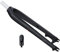 LHHL MTB Fahrrad Alu Starrgabel Fahrradgabel 28,6mm Straight Tube * 26/27.5/29 Zoll Mountainbike Fixed Gear Fahrradgabeln Steckachse 15×100 Mm/ 9x100 Mm QR Scheibenbremse (Color : Black QR)