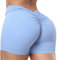 STARBILD Damen Sport Shorts V Rücken Scrunch Butt, High Waist Leggings Kurze Push Up, Sommer Workout Hotpants für Gym Fitness Yoga, V Back - Blau L