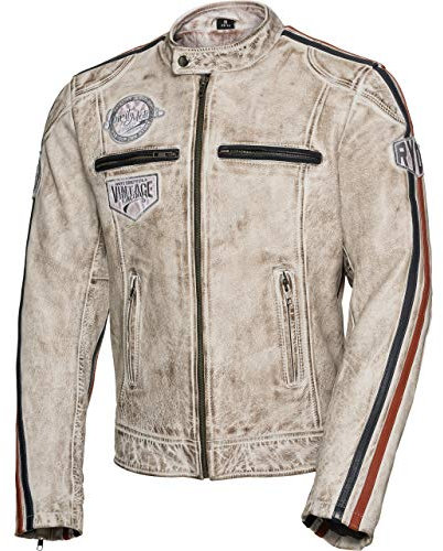Spirit Motors Retro-Style Lederjacke 3.0 - Atmungsaktiv - Echtes Rindsleder