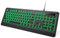 KOPJIPPOM Backlit Wired Keyboard, USB Lighted Computer Keyboards with 7 Colors Backlight, Full Size Silent Keyboard with Media Hotkey for Windows Desktop, PC, Laptop (Black, M)