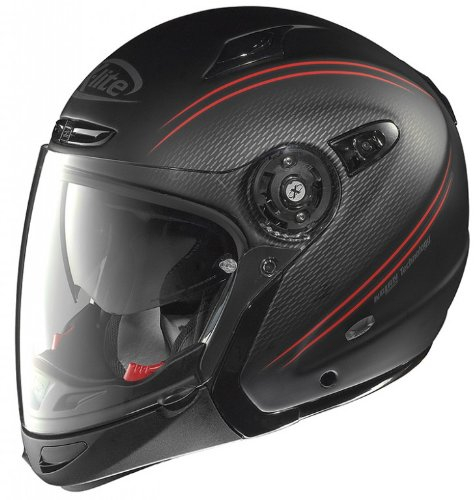 X-Lite X 402 GT Tourer N- Com Klapphelm, Farbe matt-schwarz-rot, Größe XXL (63/64)
