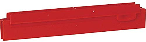 Vikan 77314 Rubber Double Hygienic Squeegee Blade, 10, Red