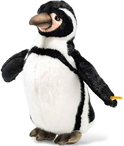 Steiff 057113 Hummi Humboldt Penguin, Black/White