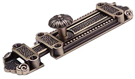 Tubayia Vintage Türriegel Bolzenriegel Sicherheit Riegel Schlossriegel für Tür, Fenster, Zäune (Grüne Bronze)