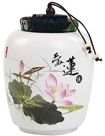 Service à thé Boîtes de thé en céramique Boîtes scellées au four Yaguangding Boîte de stockage de thé Pu'er réservoir de thé en relief surface de théière délicate