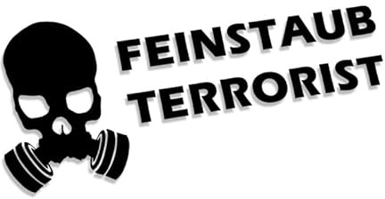 Decus Shop Feinstaub Terrorist Diesel XL 0066 (schwarz) // Sticker OEM JDM Style Aufkleber