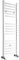 Milano Ive White Straight Bar Heated Towel Rail - 1200mm x 400mm
