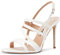 Castamere Escarpins Femme Sandales Romaines Bride Cheville Aiguille Talon 10CM Heels Blanc Vernis Chaussures EU 37