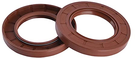 4 Stück TC Typ FKM Radialwellendichtring Wellendurchmesser 13mm, Außendurchmesser 28mm Fluordoppellippe Wellendichtring mit Feder, TC-13x28x7mm