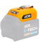 JCB Cordless USB Power Adaptor & 60lm LED Torch, Compatible with All JCB 18V Power Tool Batteries, 2 USB Outputs for Charging Mobile & Tablets - 3 Year Warranty
