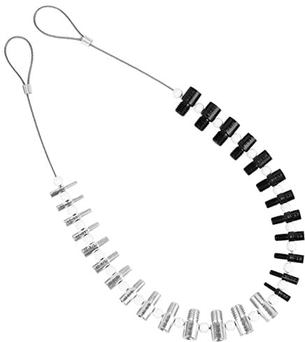 Nut & Bolt Thread Checker - 26 Male/Female Gauges - 14 Inch & 12 Metric for Quickly Checking Nuts and Bolts Inch or Metric and Verifying The Size