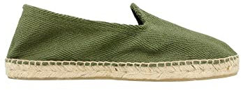 Desconocido Espadrillas Tela Spike con Suola in iuta e gomma, Kaki, 41 EU