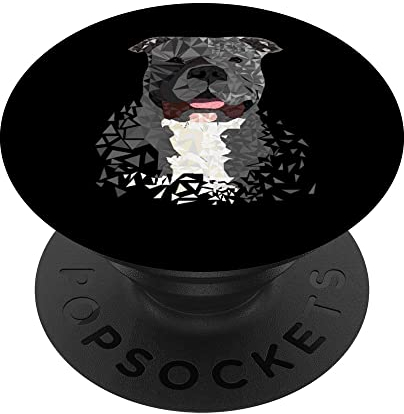 American Bully XL ohne kupierte Ohren Polygon PopSockets mit austauschbarem PopGrip