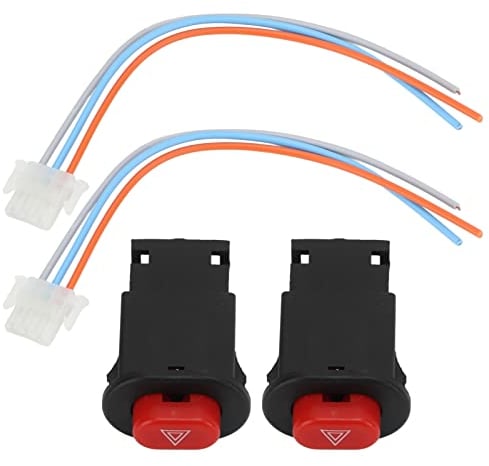 Interruttore della Luce di Avvertimento, Pulsante Dell'interruttore della Luce di Emergenza Controller di Avviso Doppio Flash Sostituzione per Scooter Moto Moto