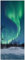 Wallario selbstklebendes Poster - Polarlicht in Schweden, Aufkleber in Premiumqualität, Klebefolie Größe: 50 x 125 cm